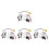 4Sets Efficient Infrared Urinal Toilet Flush Valve Replacement Kit ABS 7