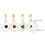6Paires Boucles D'oreilles Décoratives Poker Style Unique 10