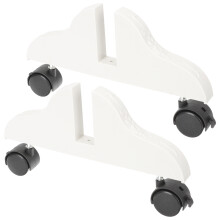 6Pièces Pieds Support Séparateur Écran Marron Clair Solide