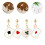 6Paires Boucles D'oreilles Décoratives Poker Style Unique 11