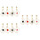 6Paires Boucles D'oreilles Décoratives Poker Style Unique 7