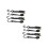 4Ensembles Sangles De Maintien Noires Polyester Et Fer 7