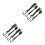 4Ensembles Sangles De Maintien Noires Polyester Et Fer 4