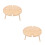 2Pièces Table Bois Beige Compacte Pour Snacks Verres À Vin 7