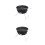 2Pièces Bbq Tabletop Noir Acier Inoxydable Durable Portable 6