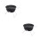 2Pièces Bbq Tabletop Noir Acier Inoxydable Durable Portable 2