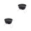 2Pièces Bbq Tabletop Noir Acier Inoxydable Durable Portable 5
