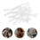 35Pièces Bandes Élastiques Transparente Pour Boucles En Silicone Doux 11