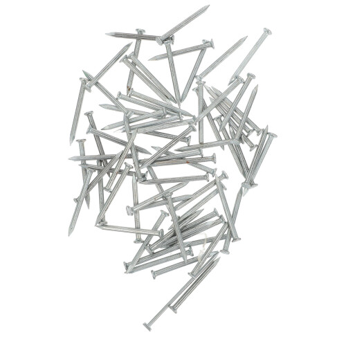 390Pièces Clous Acier Fixation Mur Pointes Argentées 1