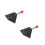 2Pièces Clip Câble Souris Gaming ABS Noir Ajustable Stable Et Durable 5