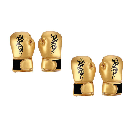 2Paires De Boxe Protection Mains PU Usage Entraînement 2