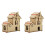 2Ensembles Jouets Bois Beige Kit Expériences Stem Enfants DIY 4