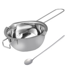 2Pièces Faitout Inox Double Fond Anti-Rouille Pour Chocolat Beurre