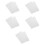 10Pièces Feuille Blanche Effaçable Polyvalente Pour Et 9