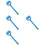 4Pièces Rouleaux Pièce Bleu Outil Polyvalent Pour Pose Et Papier 9