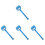 4Pièces Rouleaux Pièce Bleu Outil Polyvalent Pour Pose Et Papier 4