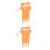 2Pièces Boîte De Rangement Orange Pour Fléchettes Avec Ouvre-Bouteille 8