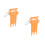 2Pièces Boîte De Rangement Orange Pour Fléchettes Avec Ouvre-Bouteille 10