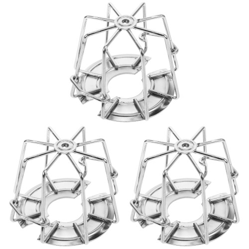 3Pièces Cache Tête Sprinkler Métal Argenté Maison 2