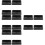 16Pièces Couvre Pieds D'échelle Noir Usage Protection Sol 8