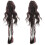 2Pièces Extensions Queue De Tressée À Pince Colorée Mode 3