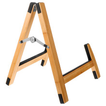2Pcs Portable Brown Wooden Guitar Stand Floor Holder for Acoustic Bass