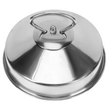 3Pcs Stainless Steel Dome Steamer Covers Silver Protective Pot Lids
