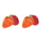 4Pcs Ceramic Fruit Bowls Assorted Colors Sauce Dish for Home 6