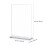 12Pcs White Acrylic Menu Display Stand Tabletop Clear Brochure Holder 2