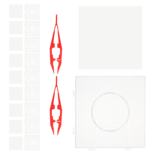 2Sets Durable Plastic Fuse Pegboard Set for Beading Crafts and DIY Art 1