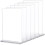 12Pcs White Acrylic Menu Display Stand Tabletop Clear Brochure Holder 7