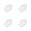 4Pcs Transparent Acrylic Doll Storage Box Clear Display Case Protector 4