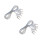 2Pcs Transparent Foil Epee Body Cord PVC Copper Wire for Home Training 10