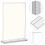 12Pcs White Acrylic Menu Display Stand Tabletop Clear Brochure Holder 5