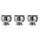3Sets Stainless Steel Dessert Bowls Silver Multi-Use Ice Cream Goblet 8