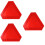 3St Reflecterend Veiligheid Bord Rood Auto Gebruik 9