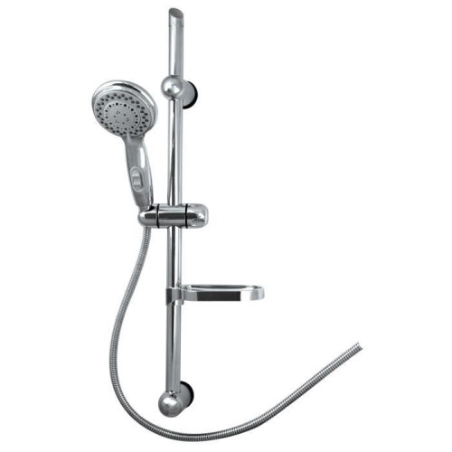 ROUSSEAU Duschstange + Handbrause ohne Stop'o' Wasserhahn