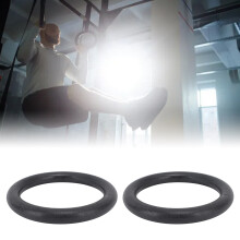 Black ABS Fitness Rings, Adjustable 52.3oz Gymnastics & Training