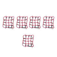 5X RC Car Parts Accessories Elastic Luggage Net for 1/12 MN D90 D99 MN99S,Red