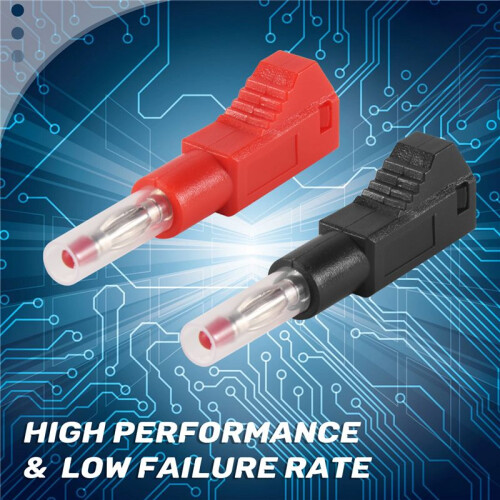 10 Sets Retractable Sheath 4Mm Banana Plug Connectors Stackable Wire Solder Multimeter Test Leads Ends Plugs Adapter 2