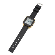 Orologio digitale con retroilluminazione EL 170mAh 41x50mm dorato
