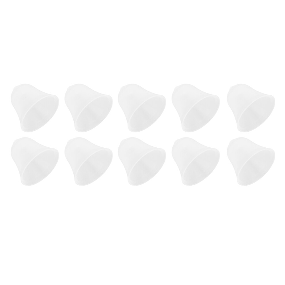 White 10Pcs Silicone Hearing Amplifier Domes Earbud Tips Â Soft, Size S