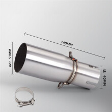 Aangepaste Uitlaatpijp voor Motorfietsen, Geschikt voor 40/42/45 mm Adapter, Naar 51 mm Middenverbindingspijp, Niet-Destructieve Installatie A3