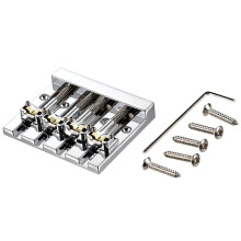 4 String Bass Bridge High-Mass Bridge for Bass Electric Guitar Replacement