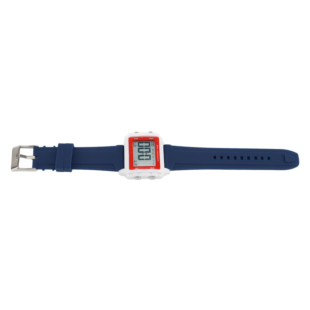 Unisex Digital Led Watch 50M Waterproof Strap 41Mm Dial Blue 4331385100884