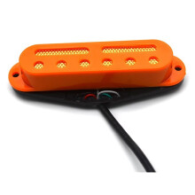 Humbucker 6 Trous + 2 Rainures avec Coussinets Dorés et Argentés pour Ramassage Simple Bobinage ST, Taille 9K, Bobine de Sortie 4C, Division C