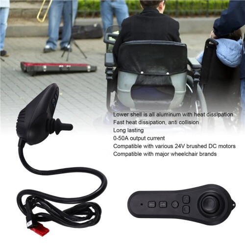 Universal Electric Wheelchair Joystick Dual Controller Wireless  Control Handle 1