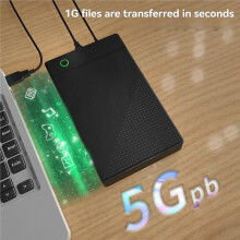 3,5-Zoll-Festplattengehäuse, USB 3.0 HDD-Gehäuse Bis zu 20 TB mit UASP 12 V 2 A Netzteil US-Stecker