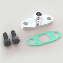 Turbo-Ölablass-Auslassflansch-Dichtungsadapter-Kit-Set 10AN-Anschluss für T3 T4 T04 GT40 GT50 GT55