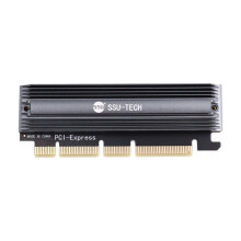 SSU PCIe 4.0 to M.2 NVME Adapter Card, High-Speed 64Gbps, M.2 SSD to PCI-E X16 Expansion Card Full Speed for Desktop PC